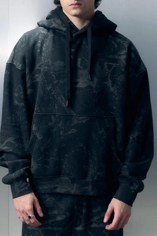 Faded Black Hoodie